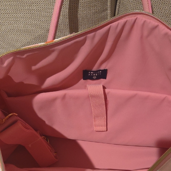 Roller Rabbit X Target Pink and Orange Patterned Travel Bag with Neck Pillow - Picture 5 of 5